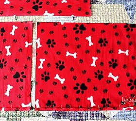 easy fleece dog bed, pets animals, reupholster, Just 3 rectangles 6 seams and you re DONE