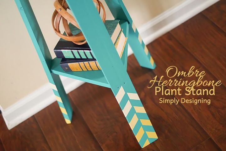 turn a 5 plant stand into something modern and gorgeous, home decor, painted furniture