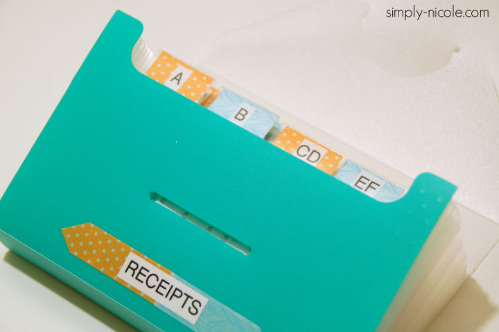 how to organize receipts, how to, organizing