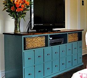 Dresser to Entertainment Center Transformation Hometalk