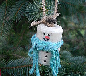 how to make snowmen ornaments from electric fence insulators, christmas decorations, crafts, seasonal holiday decor