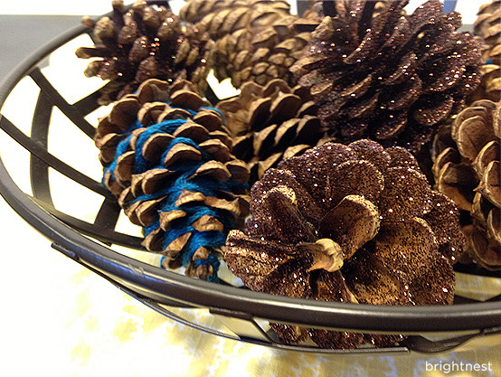 how to make glitter pinecones, crafts, seasonal holiday decor