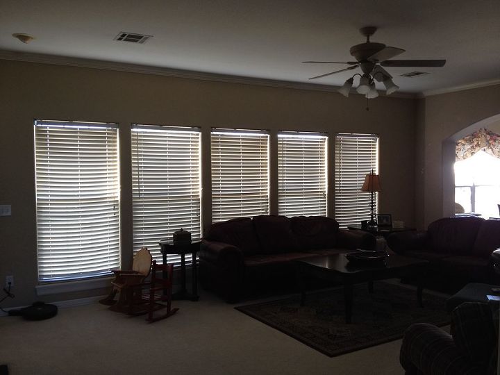 window treatment help, home decor, window treatments, windows, Downstairs