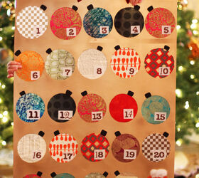 how to make your own advent calendar using spray paint, christmas decorations, crafts, seasonal holiday decor
