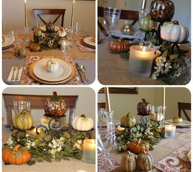 traditional thanksgiving tablescape idea, seasonal holiday decor, thanksgiving decorations