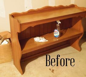 upcycled china laminate hutch using paint, diy, how to, painted furniture