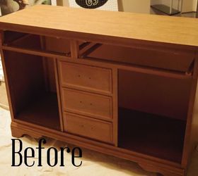 upcycled china laminate hutch using paint, diy, how to, painted furniture