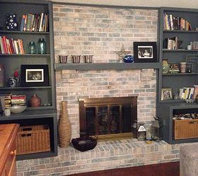 white washed fireplace, fireplaces mantels, painting