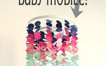 DIY Ombre Baby Mobile - Coral, Mintgreen, & Navy