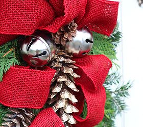 how to make a christmas swag, christmas decorations, how to, seasonal holiday decor