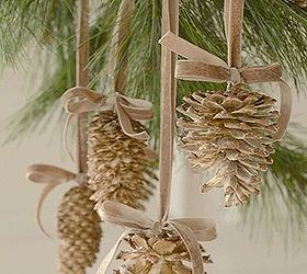 give pinecones a beautiful bleached look, christmas decorations, crafts, seasonal holiday decor