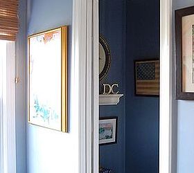 our powder room tells a story, bathroom ideas, home decor, paint colors, small bathroom ideas, wall decor