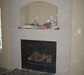 carved concrete fireplace redo tips, concrete masonry, diy, fireplaces mantels
