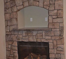 carved concrete fireplace redo tips, concrete masonry, diy, fireplaces mantels