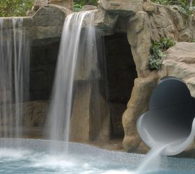 tube slide waterfall paradise