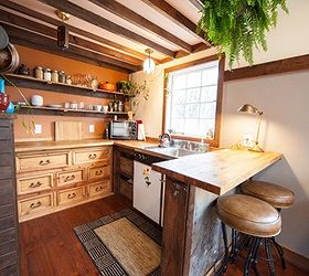 tiny guesthouse built with reclaimed materials, architecture, home decor