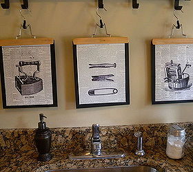 how to make graphic laundry room art, crafts, laundry rooms, wall decor, Any cool looking paper works
