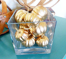 pottery barn knock off gold pumpkin vase, crafts, seasonal holiday decor, thanksgiving decorations