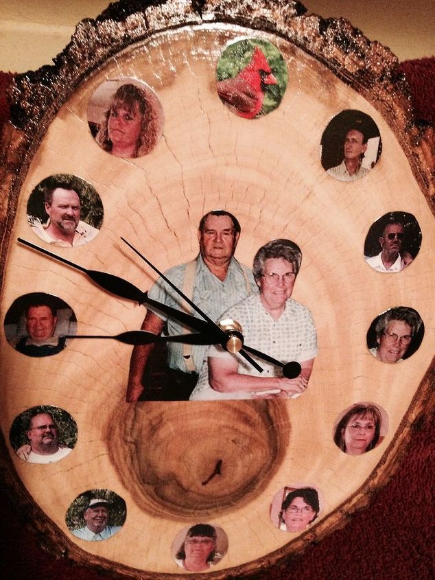 family clock my husband and i made, crafts