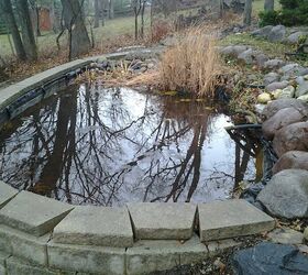 crown point pond renovation, landscape, outdoor living, ponds water features, Before