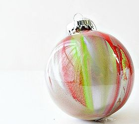 how to make a blown glass inspired spray paint ornament, christmas decorations, crafts, seasonal holiday decor