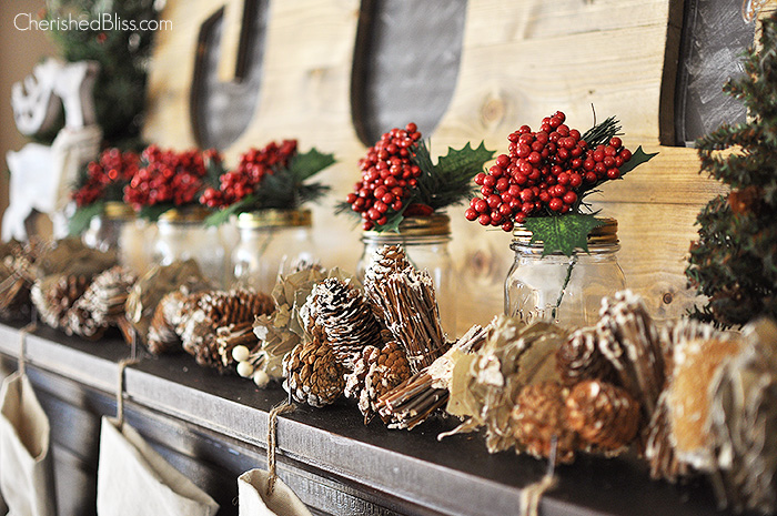 how to design rustic woodland christmas mantel, christmas decorations, fireplaces mantels, seasonal holiday decor
