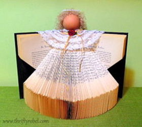 how to make a book angel, christmas decorations, crafts, how to, seasonal holiday decor