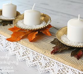 how to make a beachy gold thanksgiving centerpiece, crafts, seasonal holiday decor, thanksgiving decorations