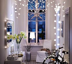 decor ideas with string lights, home decor, lighting