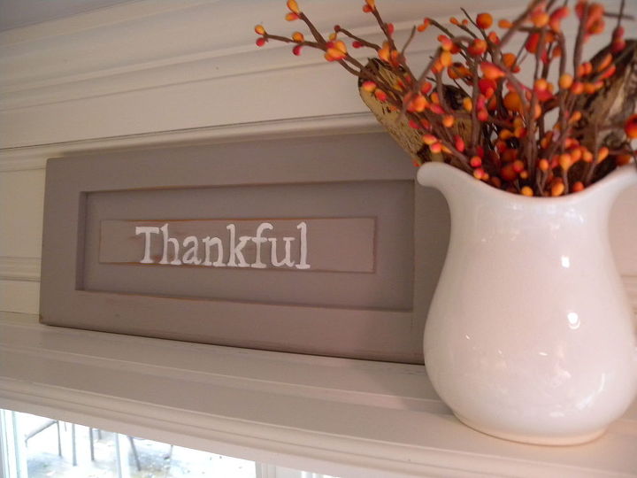 how to turn a cabinet door into a decor sign, crafts, repurposing upcycling, seasonal holiday decor, thanksgiving decorations, Sweet right
