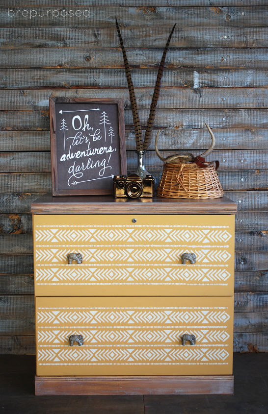 how to make an arles and aztec filing cabinet, chalk paint, crafts, how to, painted furniture