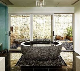 keep your beautiful home with attractive pebbles and cobbles, landscape, outdoor living
