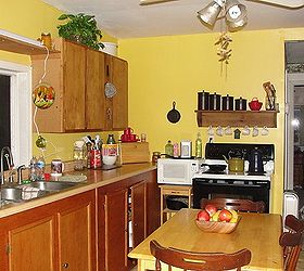 q paint in kitchen ideas, kitchen design, It was much more bright and cheery here but I would like to see warm and inviting cozy