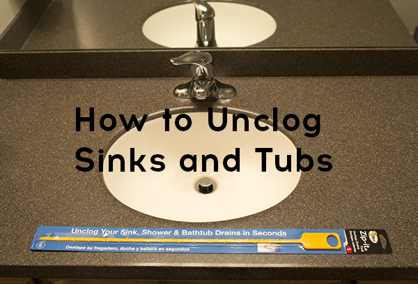 how to unclog a sink or tub, bathroom ideas, how to, plumbing