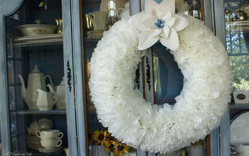 Making a Christmas Coffee Filter Wreath