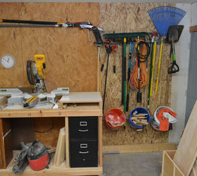 installing a bucket storage rack for garage, garages, storage ideas, woodworking projects