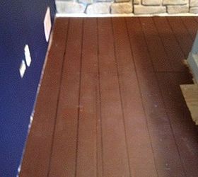 painted faux hardwoods onto underlayment, flooring, hardwood floors