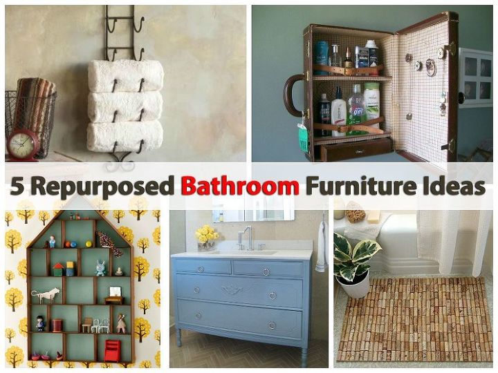 5 repurposed bathroom furniture ideas, bathroom ideas, painted furniture, repurposing upcycling