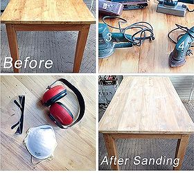 farmhouse table makeover with milk paint, painted furniture, painting