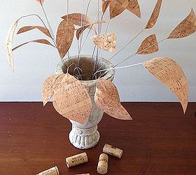 cork ribbon flowers, crafts, how to