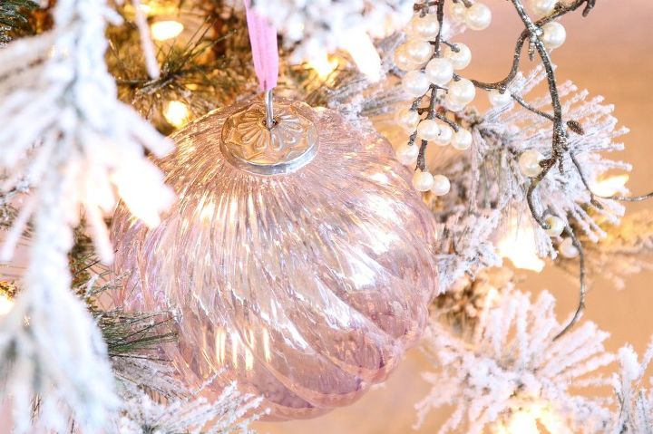 sugar plum pink christmas tree decor idea, christmas decorations, seasonal holiday decor