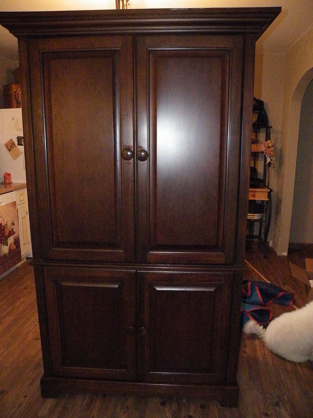 ideas for redo of an armoire, painted furniture, before