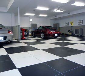 how to set up a classic auto garage, garages, tile flooring, tiling