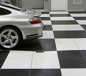 how to set up a classic auto garage, garages, tile flooring, tiling
