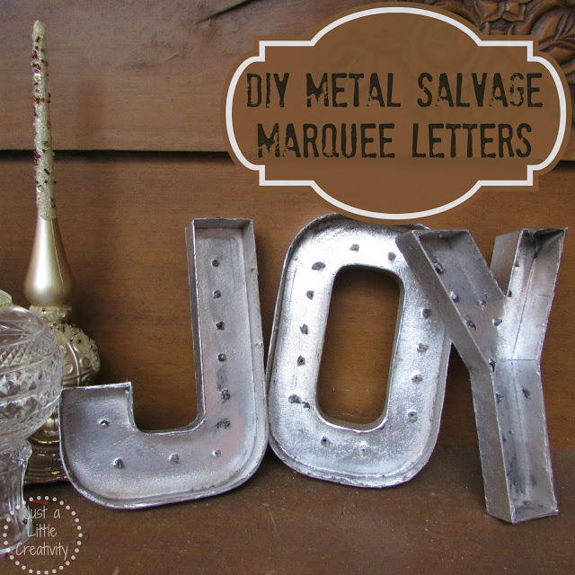christmas joy letras diy metal salvage marquee em ouro e prata