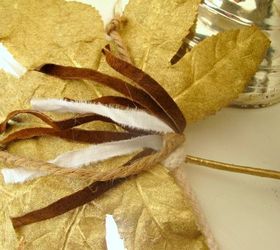 how to make a golden leaf garland, crafts, seasonal holiday decor