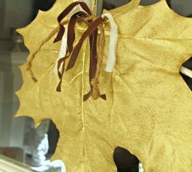 how to make a golden leaf garland, crafts, seasonal holiday decor