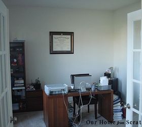 home office remodel with home made built ins, closet, home decor, home improvement, home office, woodworking projects, The Before