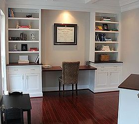 Home Office Remodel With Home Made Built-Ins