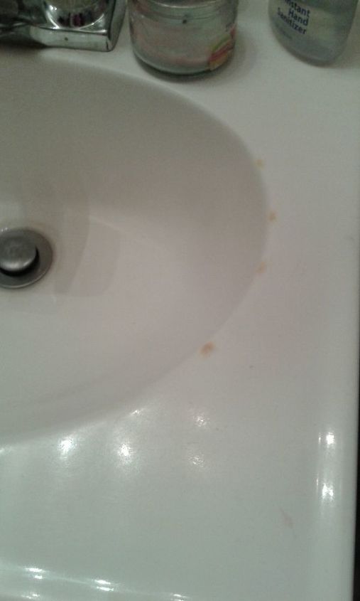 bathroom sink stains
